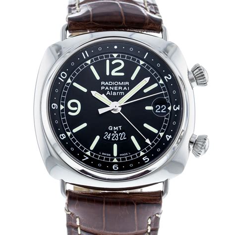 panerai radiomir gmt alarm pam 098 watch|Panerai radiomir alarm gmt.